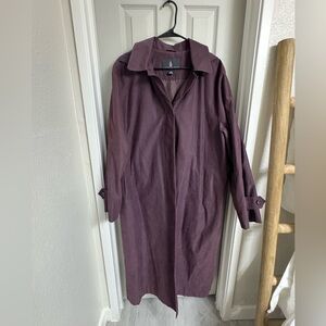 London Fog Hooded Trench - 🍆 Purple - 14